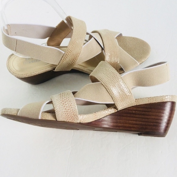 Ros Hommerson Wynona Comfort Women’s Nude Strap Wedge Sandals Size 9N - Picture 4 of 11